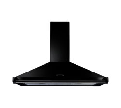 RANGEMASTER  Classic CLAHDC90BC/ Chimney Cooker Hood - Black & Chrome